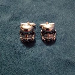 Stormtrooper Cufflinks Silver Tone 