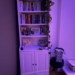 White bookshelf With Cupboards 
