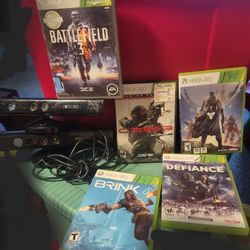 2 Xbox Kinex And 5 Games