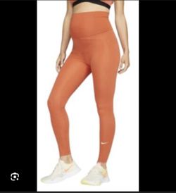 Nike Maternity Leggings In Orange
