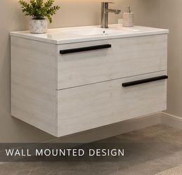 Wall Mounted Bathroom Vanity with Sink