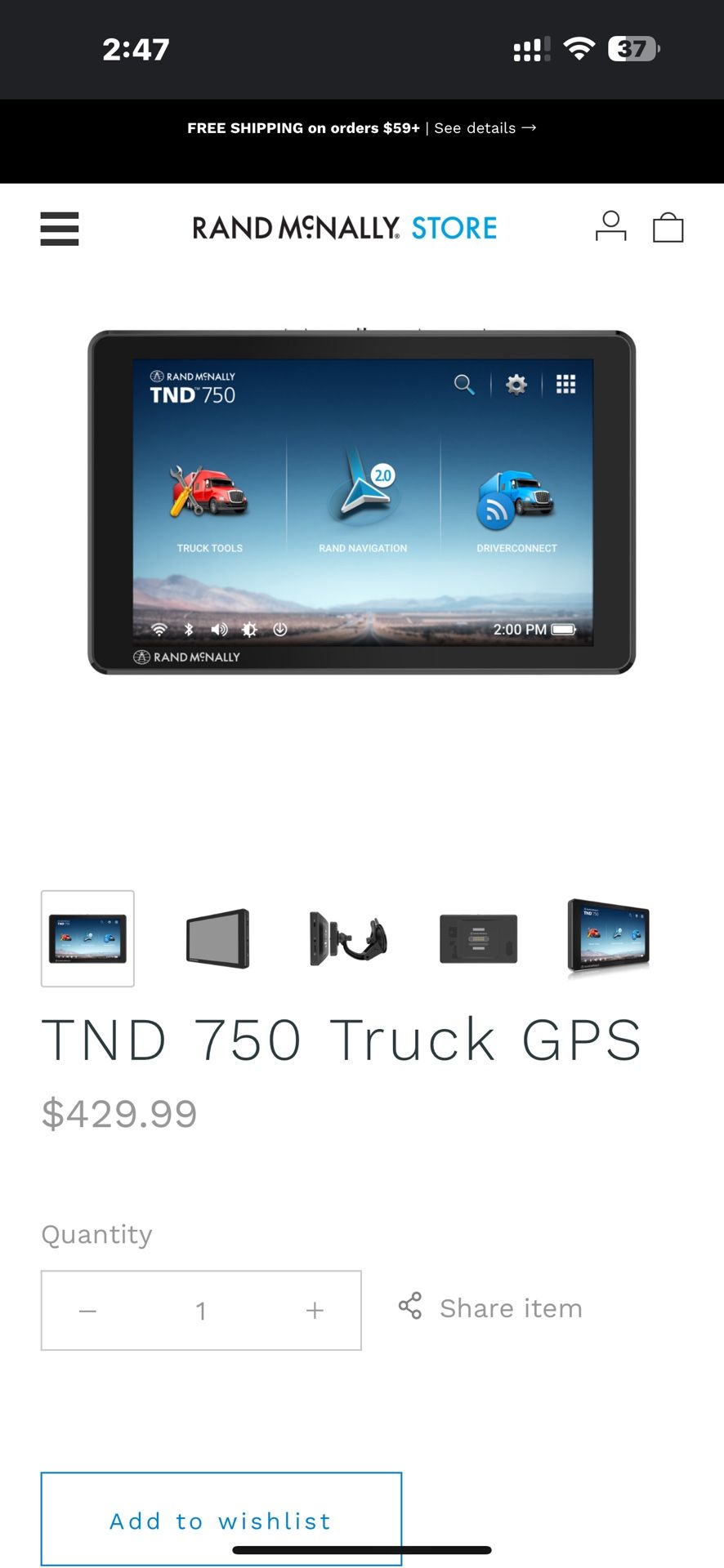 TND 750 Truck GPS