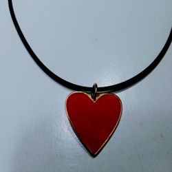 ❤️❤️❤️ Gold Plated Red Heart ❤️ Choker 🎁🎁🎁