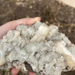 Apophyllite with stilbite