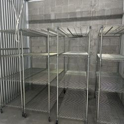 Steel Shelving Rack With Wheels 20x60x72in (5 Available)