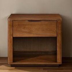 Wood Brown Nightstand 