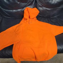 Safety Orange Hoodie Sweatshirt