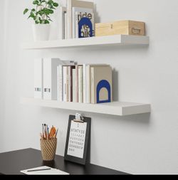IKEA LACK Floating Shelves – Set of 5 – $60