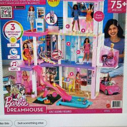 Barbie DREAMHOUSE Dollhouse : Custom Light Settings | Sounds,  With 75 + Accessories | 3 Light Settings & Music