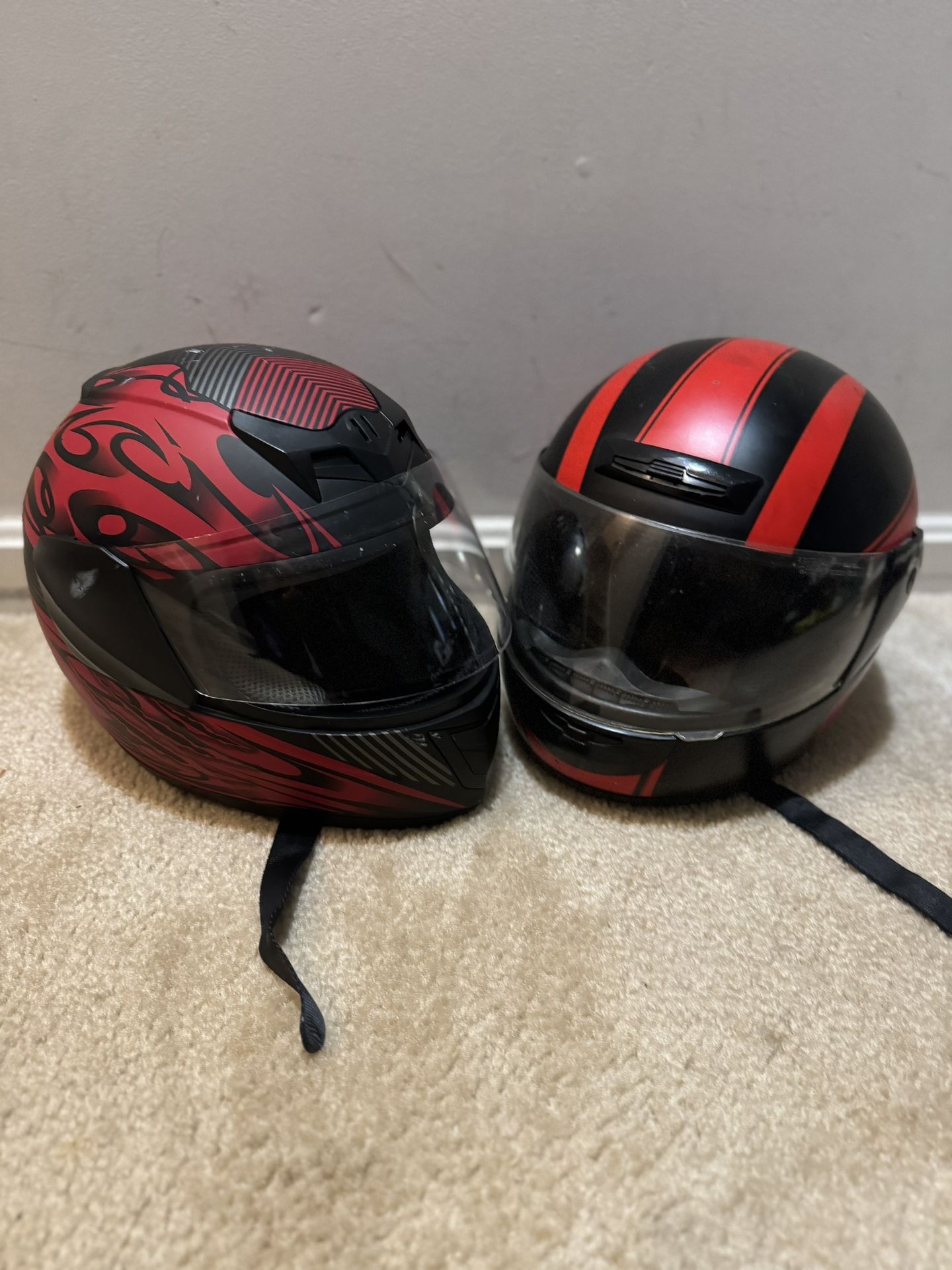 Biker helmets