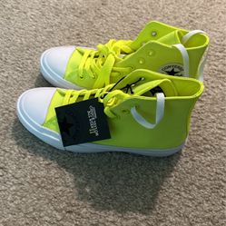 Brand New Converse Chuck Taylor All Star II Neon Yellow High Top Sneakers Unisex 