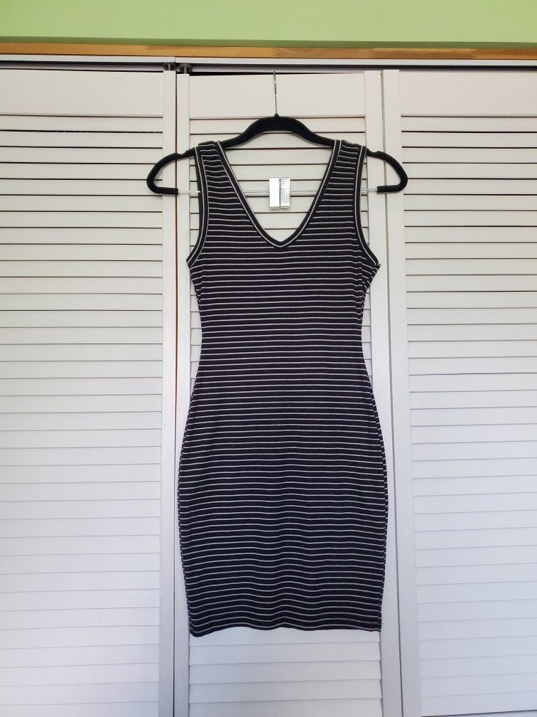 Stripped Ribbed Dress