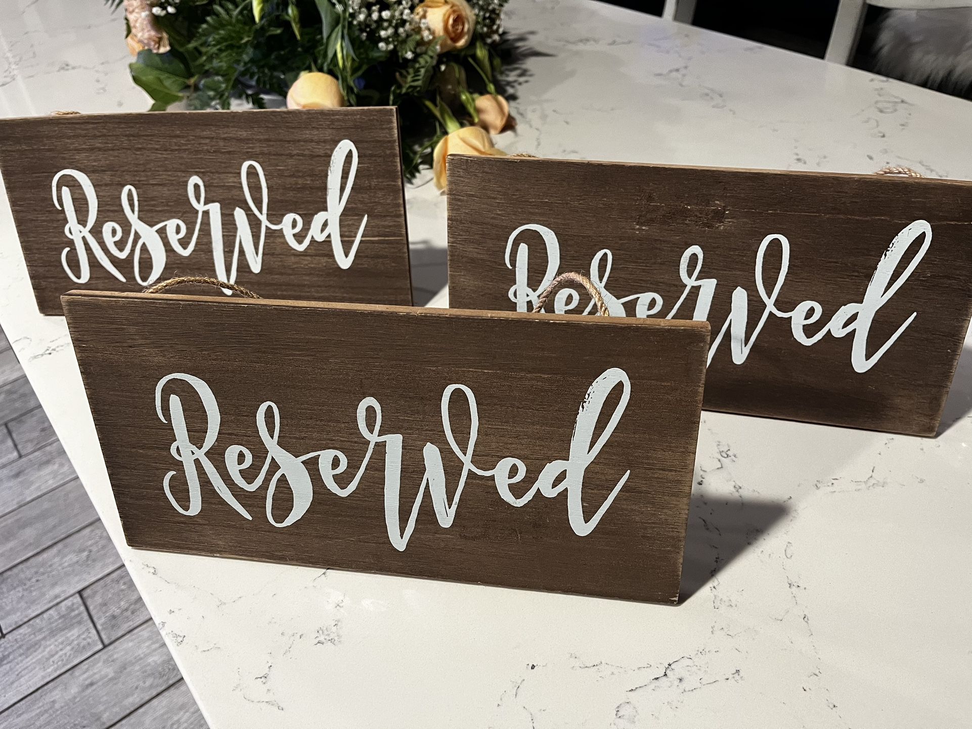 Wooden Reserved Table Tops