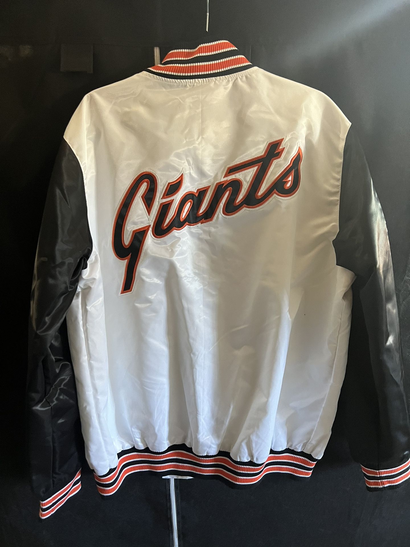 Black And White San Francisco Giants Starter Jacket XL