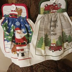 Handmade Dish Towels With Potholder 