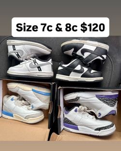 Jordan’s Nikes vans kids shoes & baby size 7c 8c
