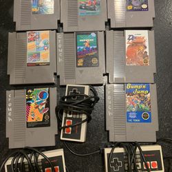 Nes Games And Controller 