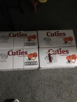 4 boxes of baby diapers size 6