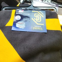Mlb San Diego Padres Towels 36x72 New Only 3 Left $25 Each Firm 