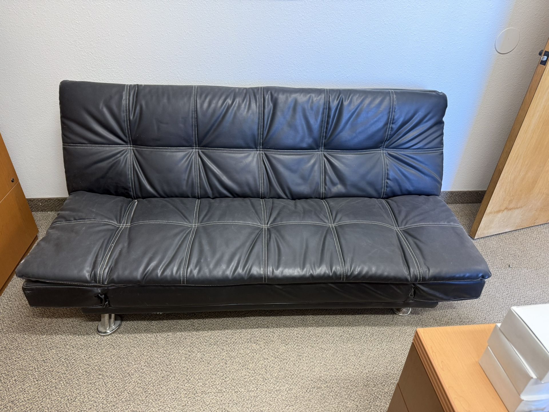 Leather futon