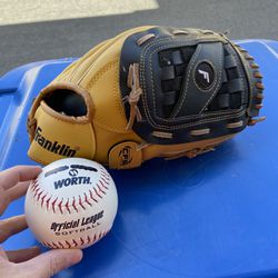 Franklin Softball Glove And Ball