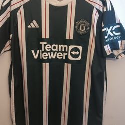 Adidas Manchester United Soccer Jersey Size xl Slim Fit 2023-24 Away Jersey