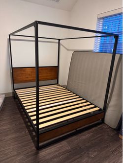 Queen bed frame - canopy