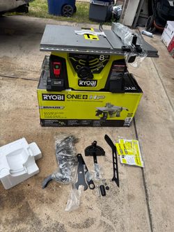 Ryobi 18v one hp 8 1/4in table saw (tool only)