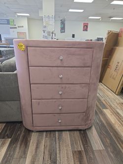 Large chest - pink velvet
