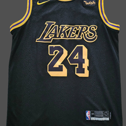 Nike Los Angeles Lakers Kobe Bryant Black Mamba Swingman Jersey Size 44