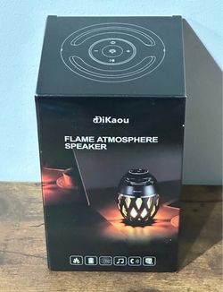 Outdoor Bluetooth Speaker with LED Flame Light – Waterproof Wireless Speaker