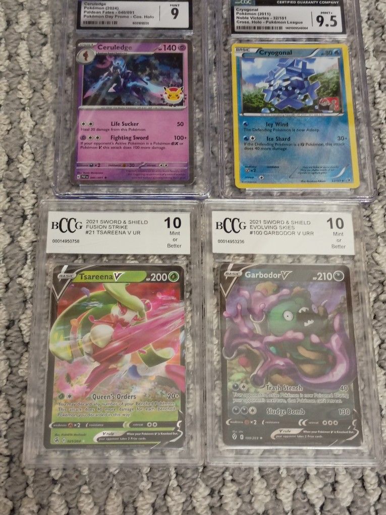 Cgc And Becket Graded Pokemon Cards 