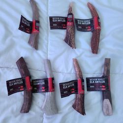 Medium Whole Elk Antler Chews (And One Whole Deer Chew)