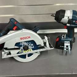 Bosch Circular  Saw & Impact Wrench 