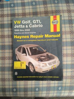 Haynes manual mk4 VW Jetta Golf GTI Cabrio