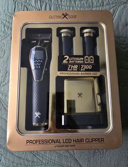 PROFESSIONAL LCD HAIR CLIPPER -CUTTING EDGE