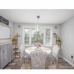 3 Gray Velvet Chairs