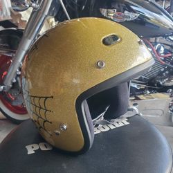 Custom Painted Chopper Helmet
