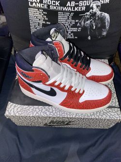 Jordan 1 High Elephant Print Chicago Custom Size 10