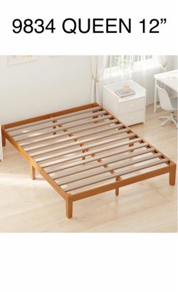QUEEN 12” WOOD BED FRAME📣 4075 S 32nd St, Phoenix, AZ 85040
