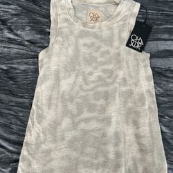 Chaser green cheetah print top Size S