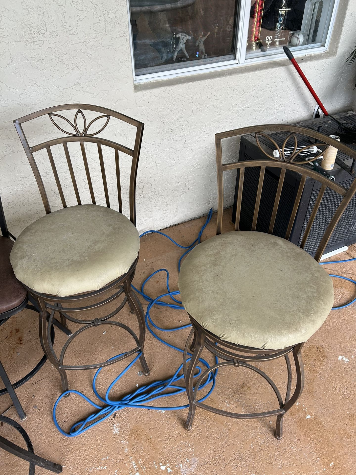 Faux Leather Bar Chairs