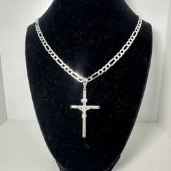 Cadena con dije de Cruz plata 925