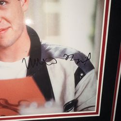 Framed Ferris Bueller’s Day Off display featuring authentic Matthew Broderick autograph