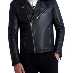 Men’s KARL LAGERFELD Leather Jacket Originally $495