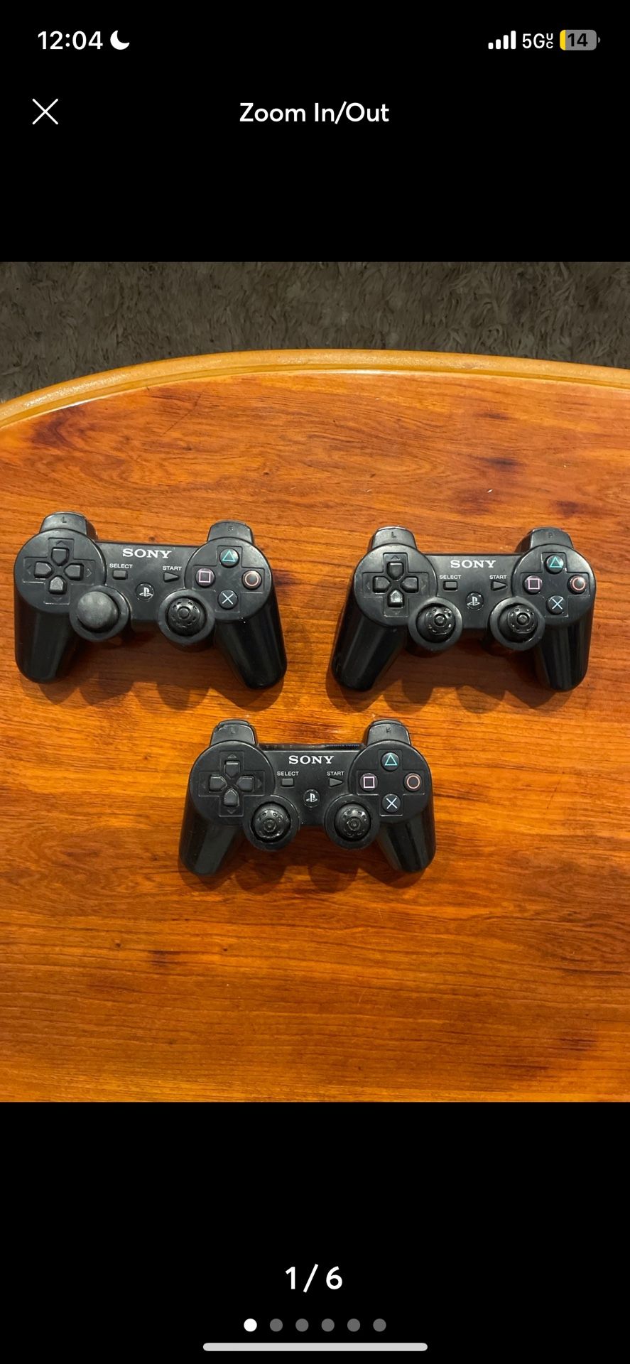 3 OEM Sony DualShock 3 PlayStation 3 remotes PS3 WORKING/FOR PARTS!