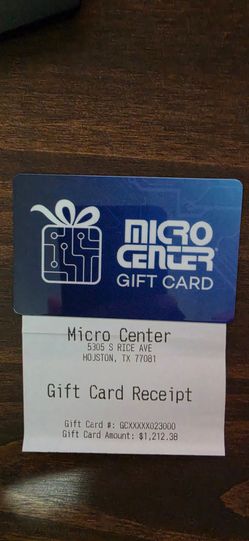 Micro Center Gift Cards (Recent)