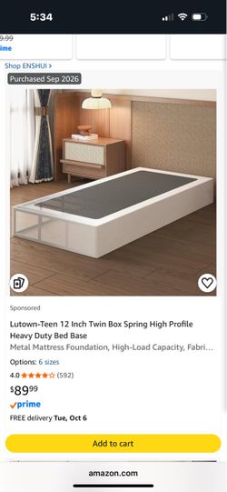 New Twin 8 inch Box Spring Base