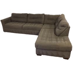 Gray 2-piece Sectional Couch Sofa *free Delivery*