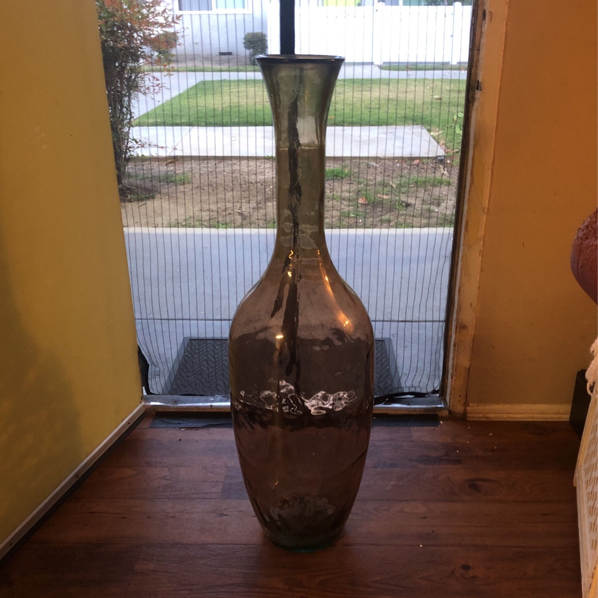 Large Vidrios Art Glass Floor Vase 40 Inches Tall